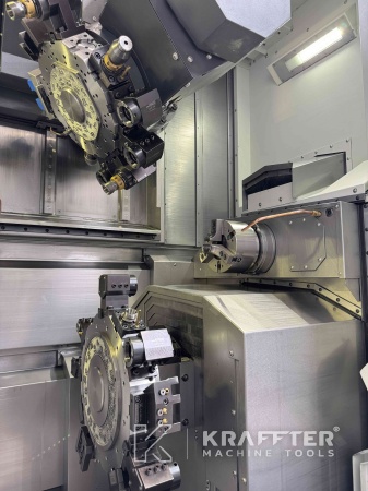 Mecanizado de precisión con Torno CNC NAKAMURA NTJ 100 90150 de segunda mano.