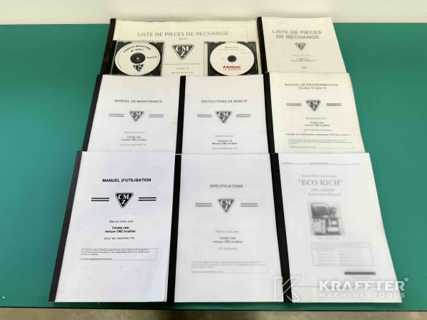 Manual de usuario para Torno CNC CMZ TX66 Y2 Quattro 90113