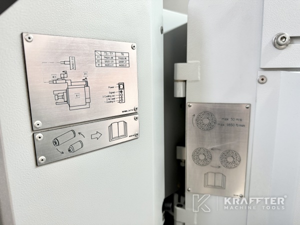 Placa de características Rectificadora cilindrica CNC KELLENBERGER 100 en KRAFFTER Machine Tools 90121
