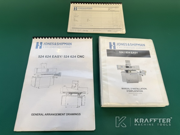 Manual de usuario para Rectificadora plana CNC JONES & SHIPMAN 524 EASY 90158