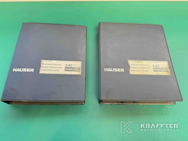 Manual de usuario para Rectificadora por coordenadas HAUSER S40-400 90101