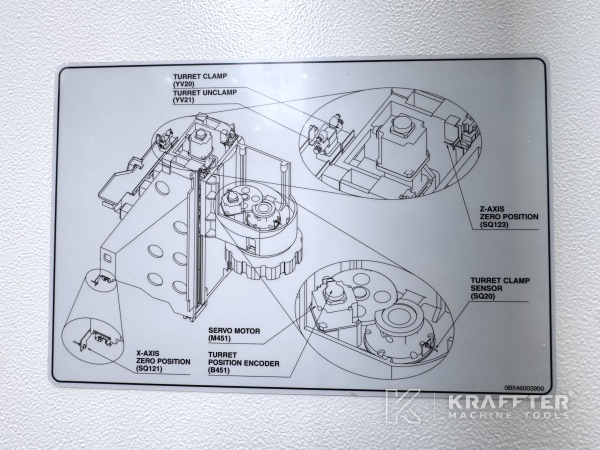 Placa de características MAZAK Mega Turn 900 90171