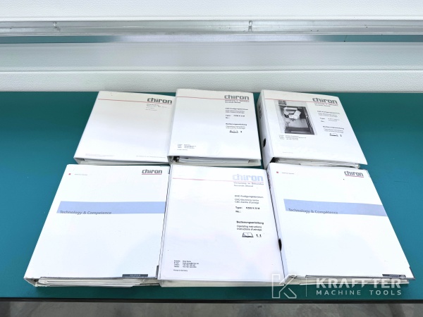 Manual de usuario para Centro de mecanizado CHIRON FZ 08K S HSP 90066