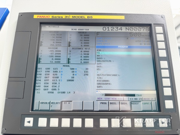 Control numerico FANUC series 31i-B5 en maquina herramienta WILLEMIN MACODEL 508 MT 90188