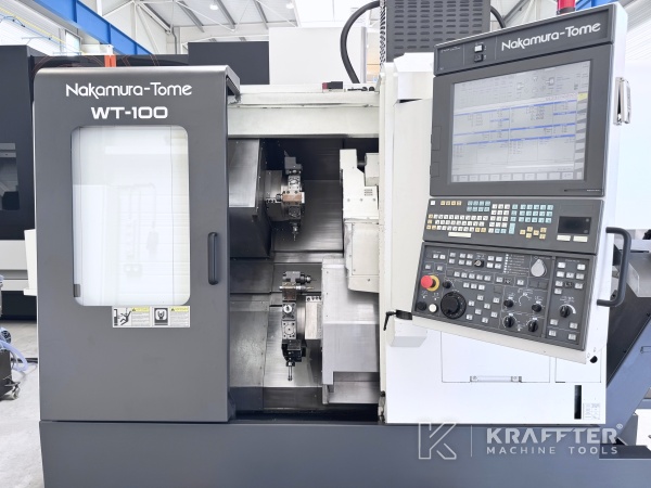 Torno CNC para metal de segunda mano NAKAMURA TOME WT 100 ejes 90182