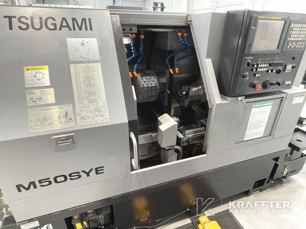 Mecanizado de precisión con Torno CNC TSUGAMI M 50 SYE-III 20690-031 de segunda mano.