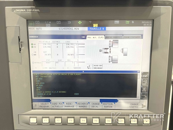 Control numerico OSP-P300LA en maquina herramienta OKUMA LU-S1600 20690-021
