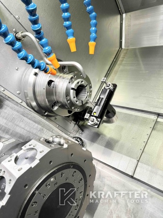 Mecanizado de precisión con Torno CNC CMZ TX66 Y2 Quattro 90113 de segunda mano.