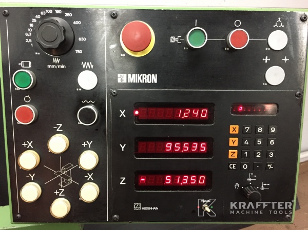 Visualizacion para maquina herramienta MIKRON WF 3 SA 20689-909