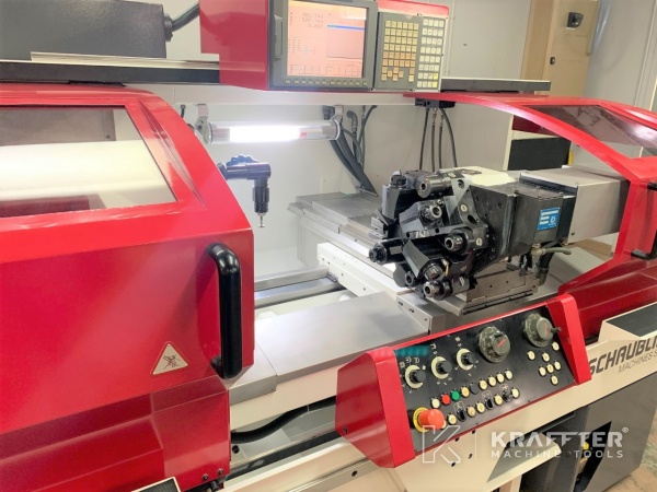 Mecanizado de precisión con Torno CNC SCHAUBLIN 180 CNC R-TM A2-5 20689-958 de segunda mano.