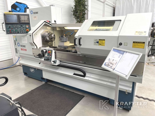 Torno con control numérico ROMI M 510 90065 Maquina herramienta usada