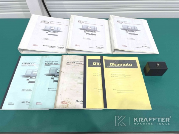 Manual de usuario para Rectificadora plana OKAMOTO ACC 63 SA 90057